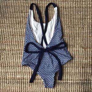 Tavik Small blue geometric one piece swimsuit